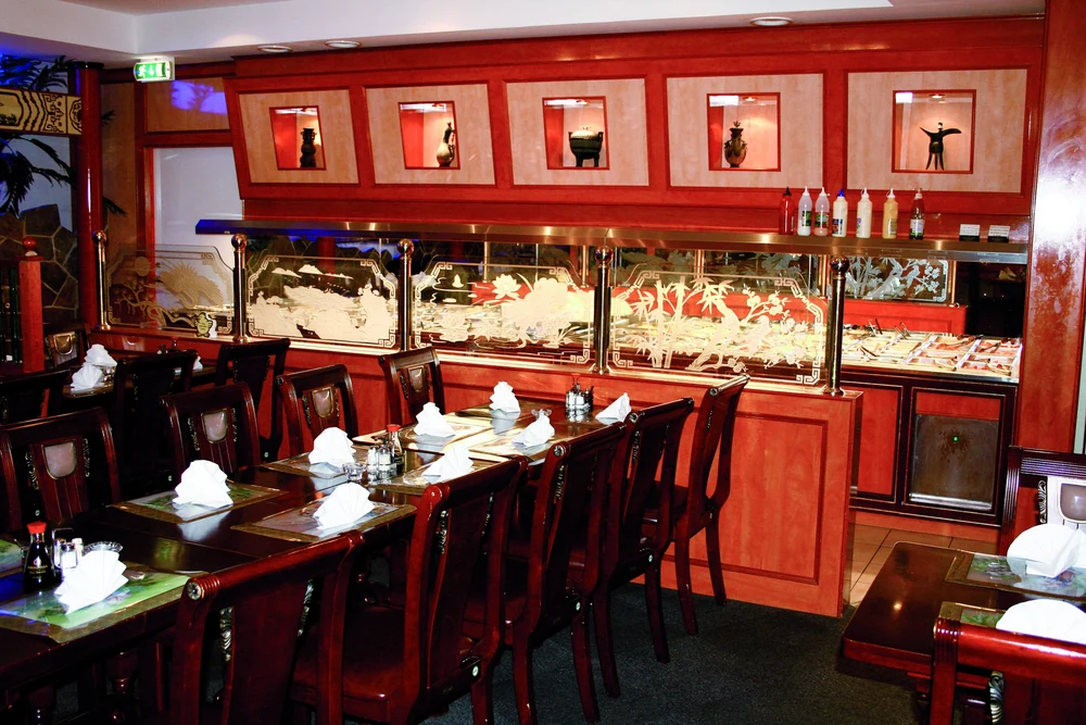 Indenfor i Restaurant Jin Yuan i Kastrup